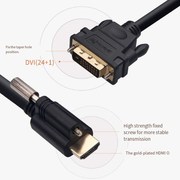  High quality 1080P Gold plated Male to Male 2k HDMI to DVI cable