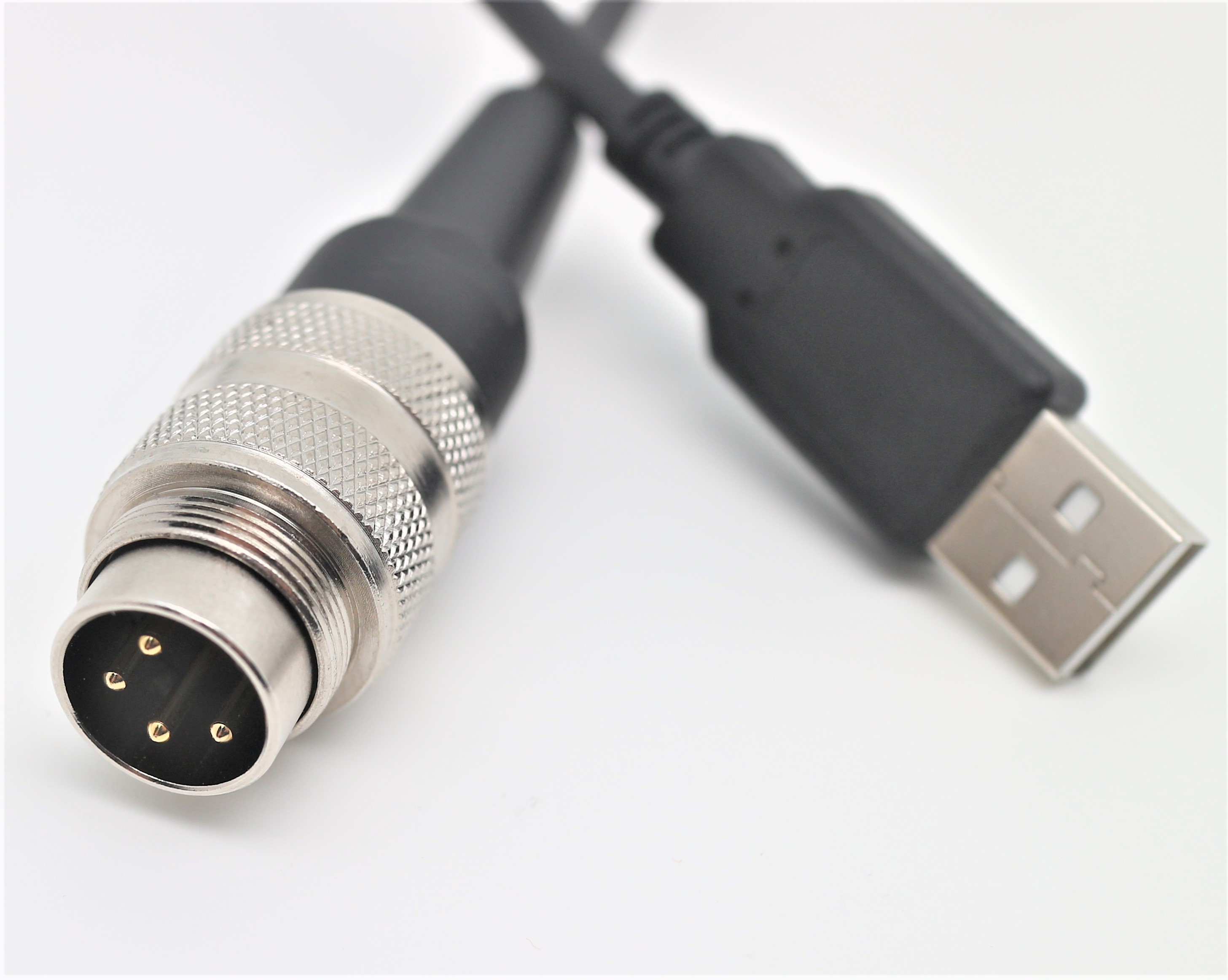 USB AM to M16 Longbao LUMBERG 4-pin spring coded cable programming cable industrial cable